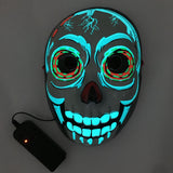 LED Mask Lumino glowing face mask for Halloween parties