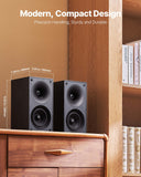 Passive Bookshelf Home Speakers Pair Of Stereo Audio Speakers Cone 70Hz-20KHz
